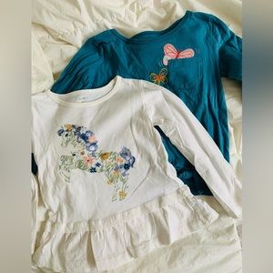 Carters 2 Long sleeve tops-size 3T/4T